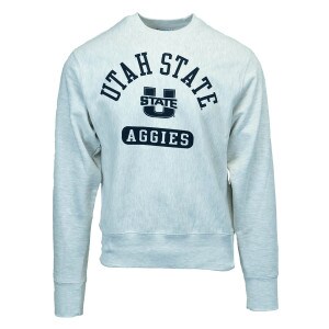 utah state aggies light gray sweatshirt